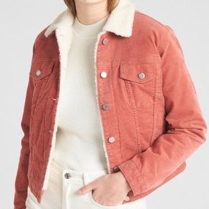 GAP CORDUROY SHERPA LINED JACKET